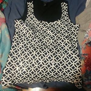 White House Black Market sequined Tank